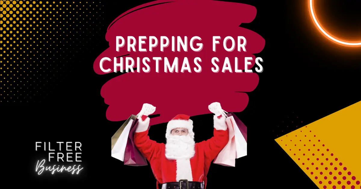 Prepping for Christmas Sales - Filter Free Business Blog Image